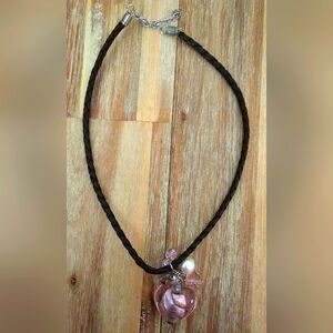 Glass Heart Necklace